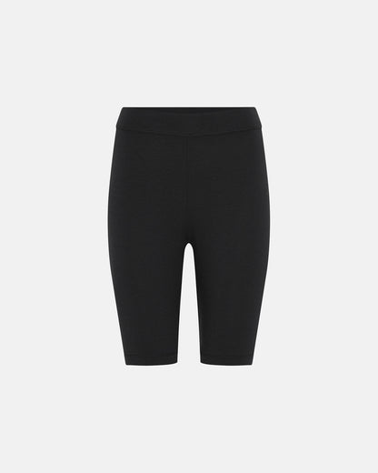 Bike Shorts framifrån — mjuk bambuviskos med elastisk, följsam passform.