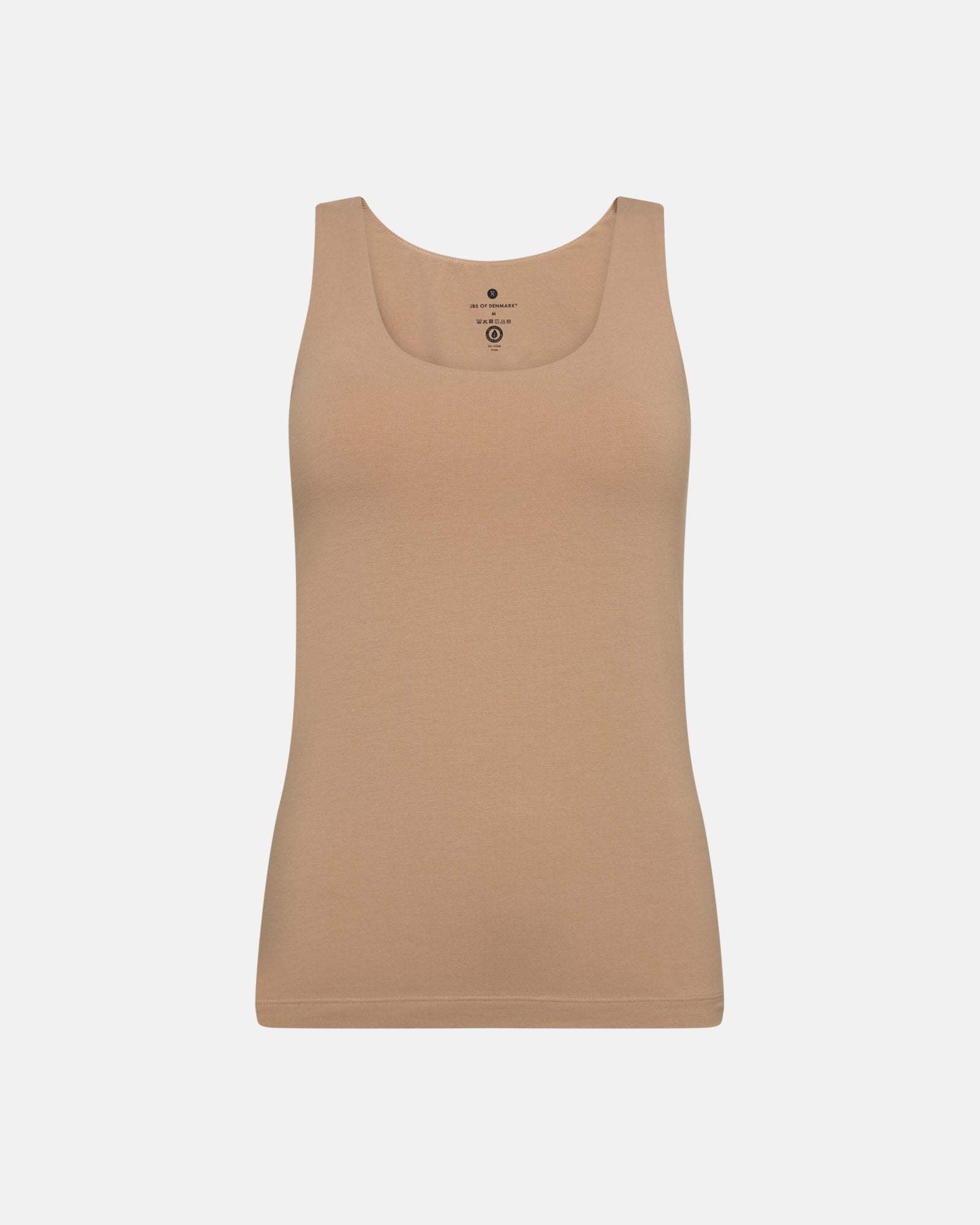 Fin beige nyans på JBS tank top med inbyggd bh.