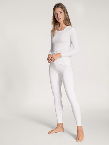 Calida Natural Comfort Top Long Sleeve bomull vit 15075 Helgas Borlänge