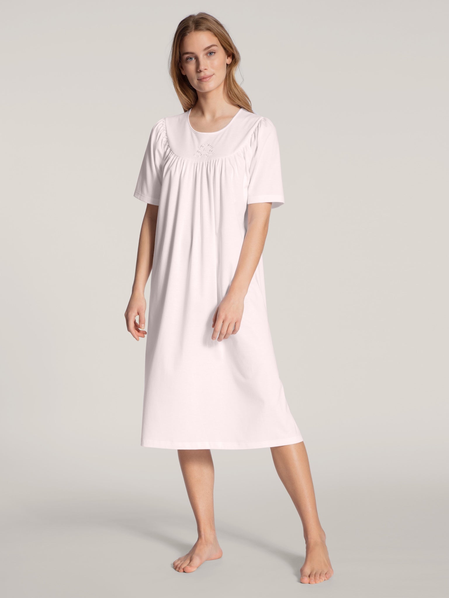 Calida Soft Cotton 34000, Nattlinne kort ärm 