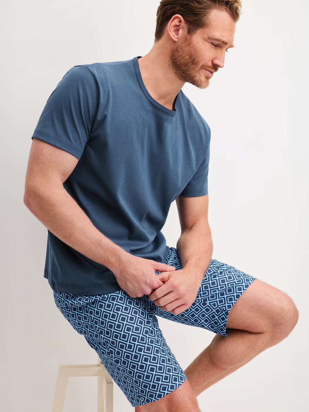 Calida Pyjamas Herr Relax Streamline 2 46082 Atlantic Blue