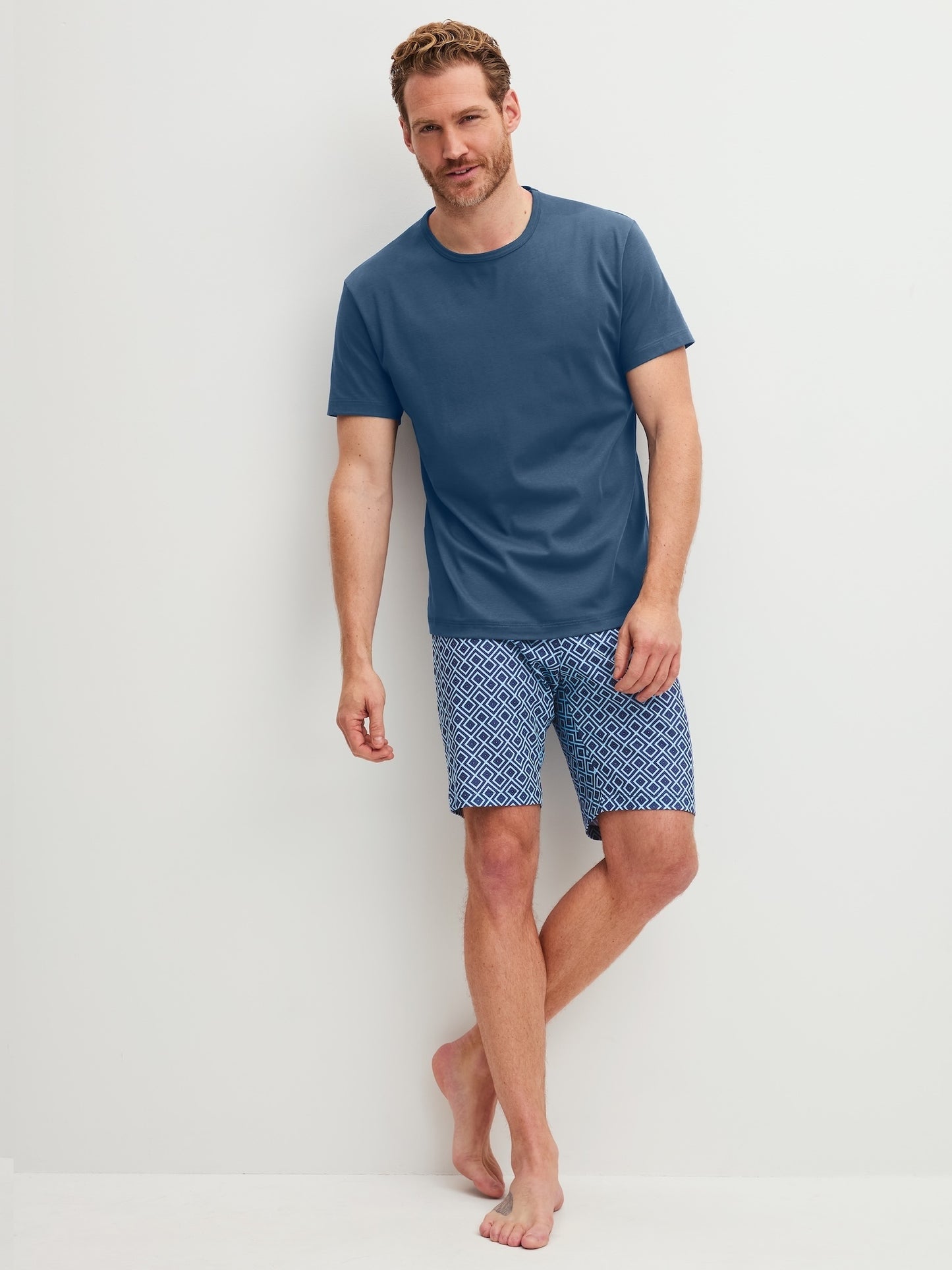 Calida Pyjamas Herr Relax Streamline 2 46082 Atlantic Blue