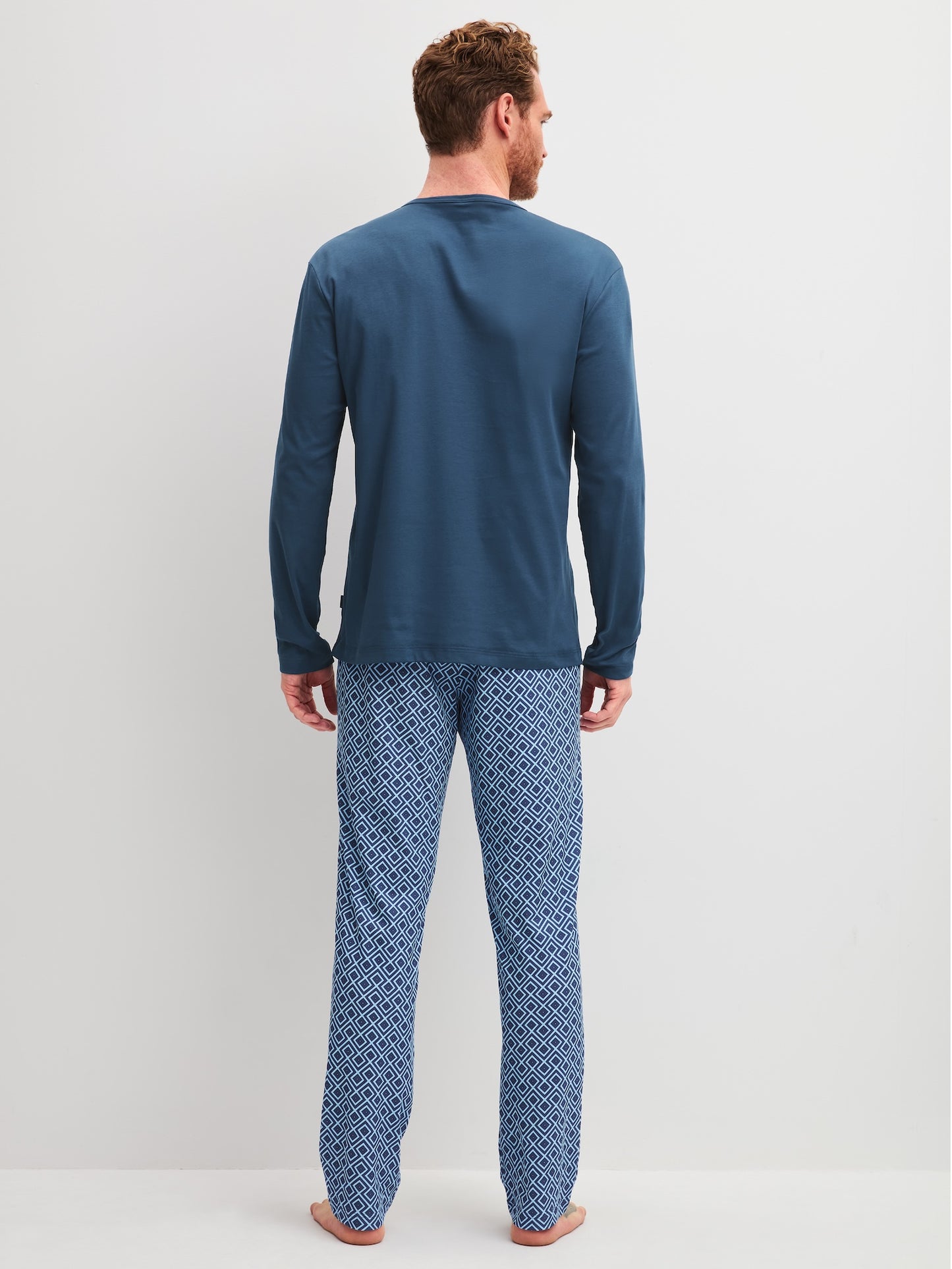 Calida Pyjamas Herr Relax Streamline 46382 Atlantic Blue