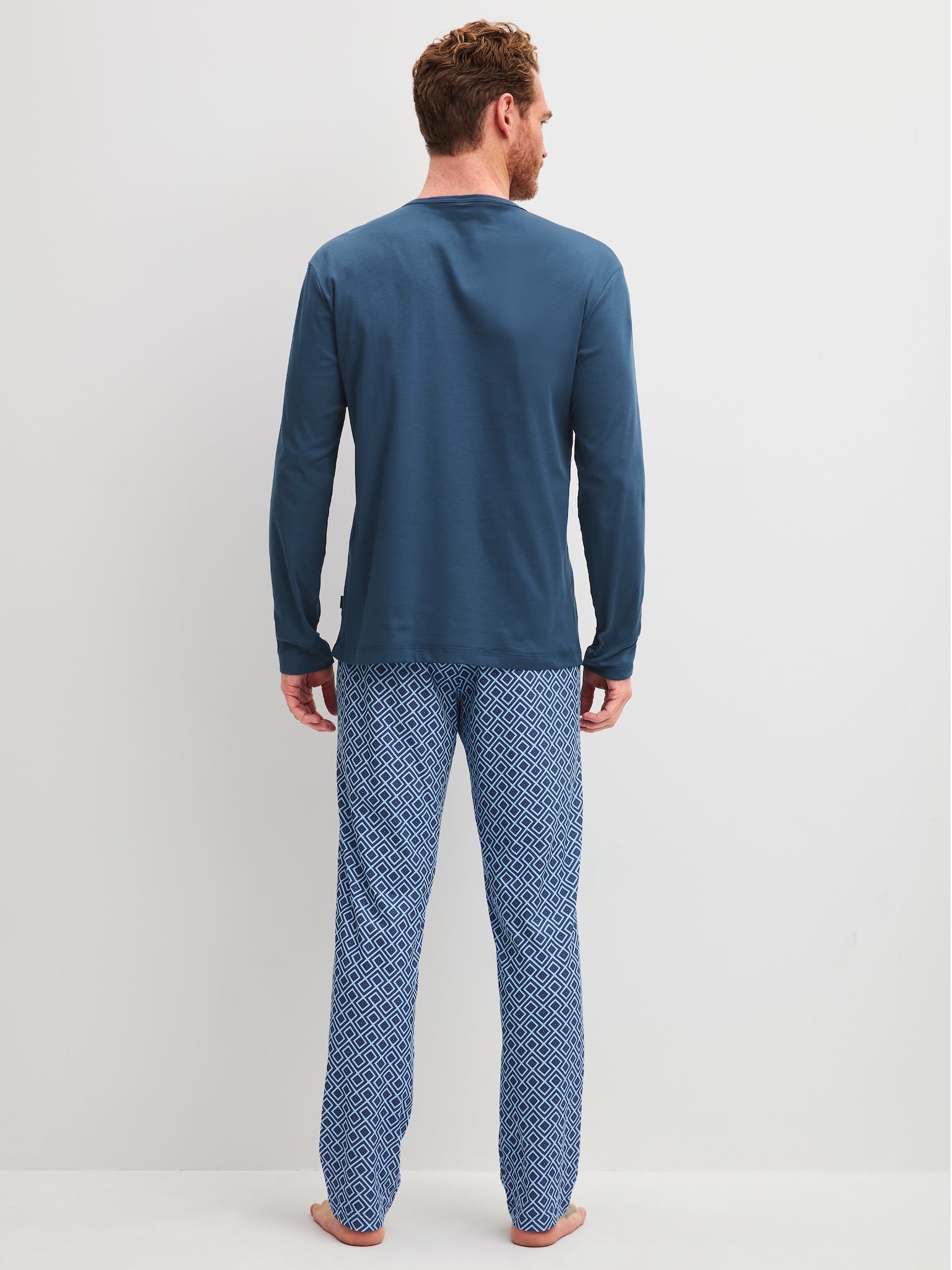 Calida Pyjamas Herr Relax Streamline 46382 Atlantic Blue