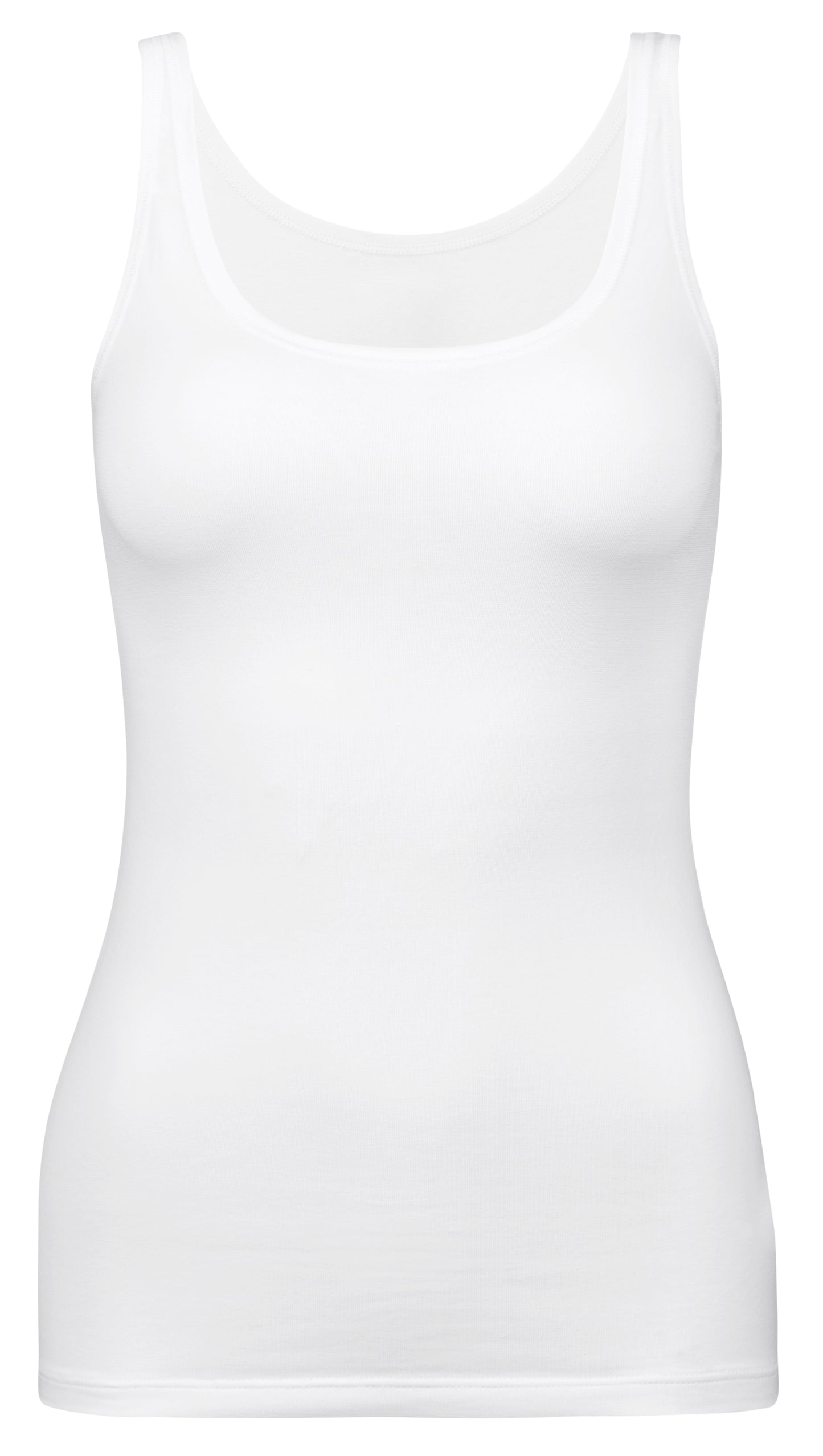 Tank top Linne Calida, Natural Comfort  Bomull 12175 vitt hos Helgas i Borlänge