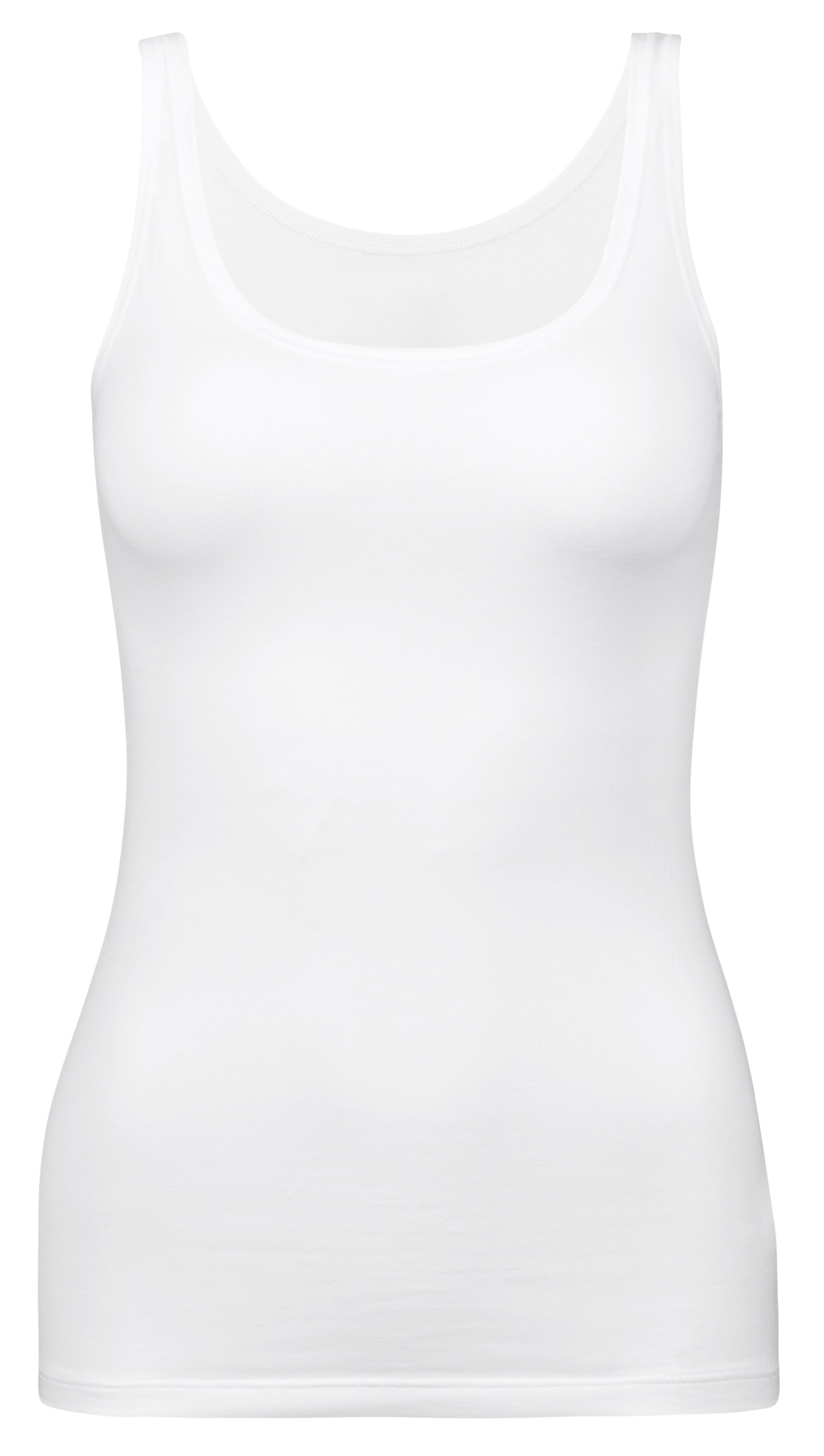 Tank top Linne Calida, Natural Comfort  Bomull 12175 vitt hos Helgas i Borlänge